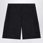 GUCCI Ink blue cotton twill shorts