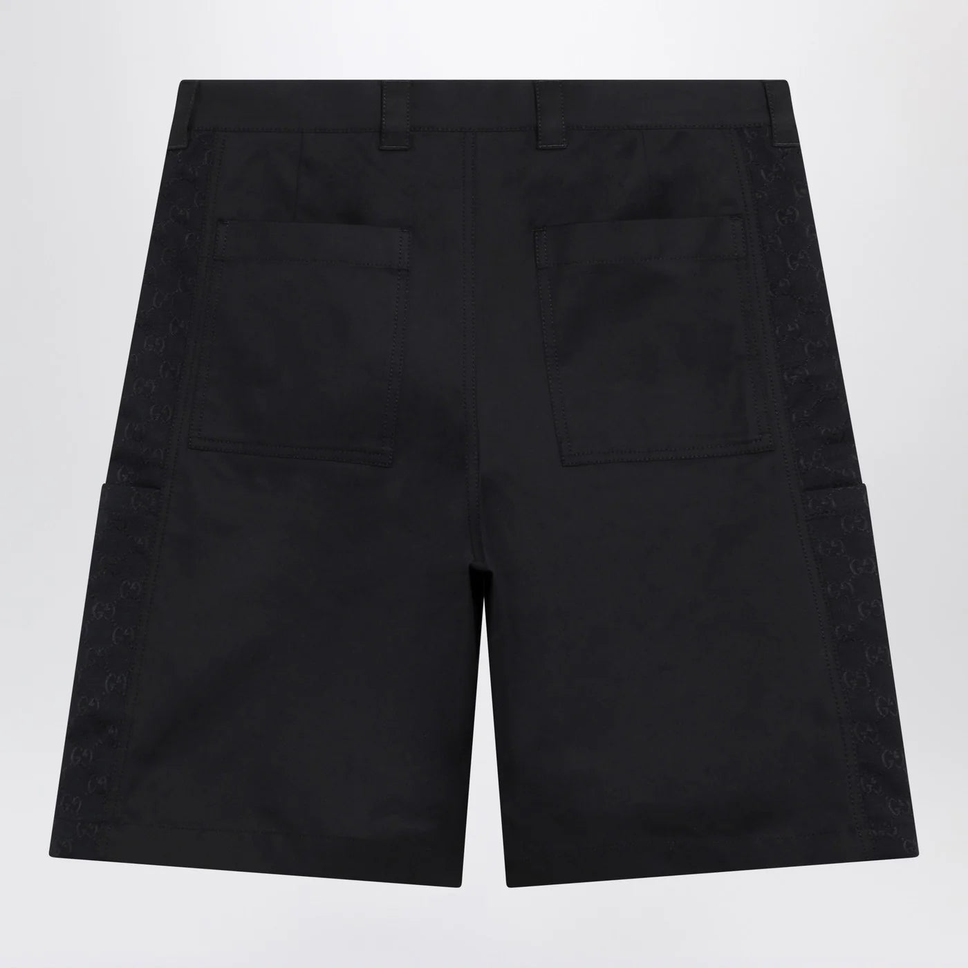 GUCCI Ink blue cotton twill shorts