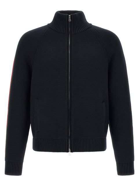 Gucci Web Ribbon Knitted Jacket