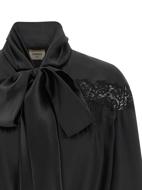 Saint Laurent Lace Silk Shirt