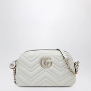 GUCCI GG Marmont small white camera bag