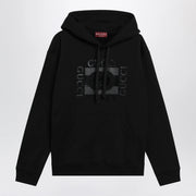 GUCCI White cotton sweatshirt with logo print