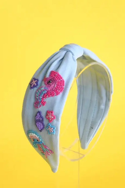 Elsa Embroidered Headband - The Little Mermaid-Elaa-Urbanheer