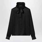 GUCCI Silk satin shirt with a knotted bow