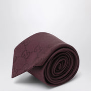 GUCCI Tie in GG cotton and silk jacquard