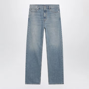 GUCCI Light Blue Loose-Fit Washed Jeans