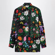 GUCCI Silk Twill Shirt With Flora Print