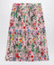 GUCCI Flora-print pleated silk midi skirt in pink