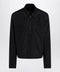 GUCCI Zip jacket in cotton and acetate faille, black