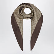GUCCI Printed Silk Twill Carré With GG Print