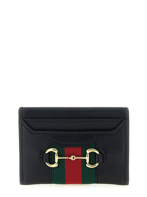 Web Horsebit Gucci Card Holder