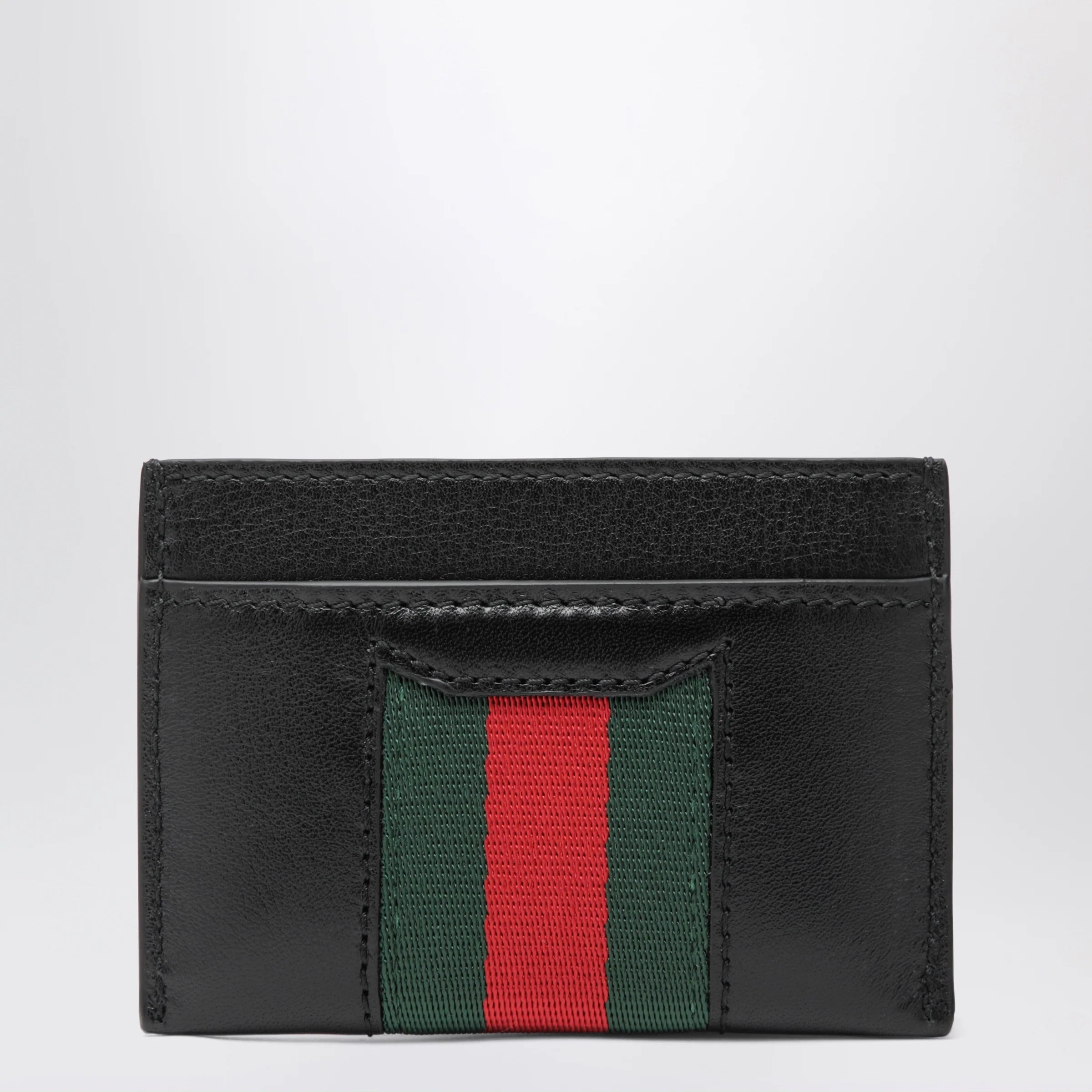 GUCCI Web Cardholder With Horsebit In Leather