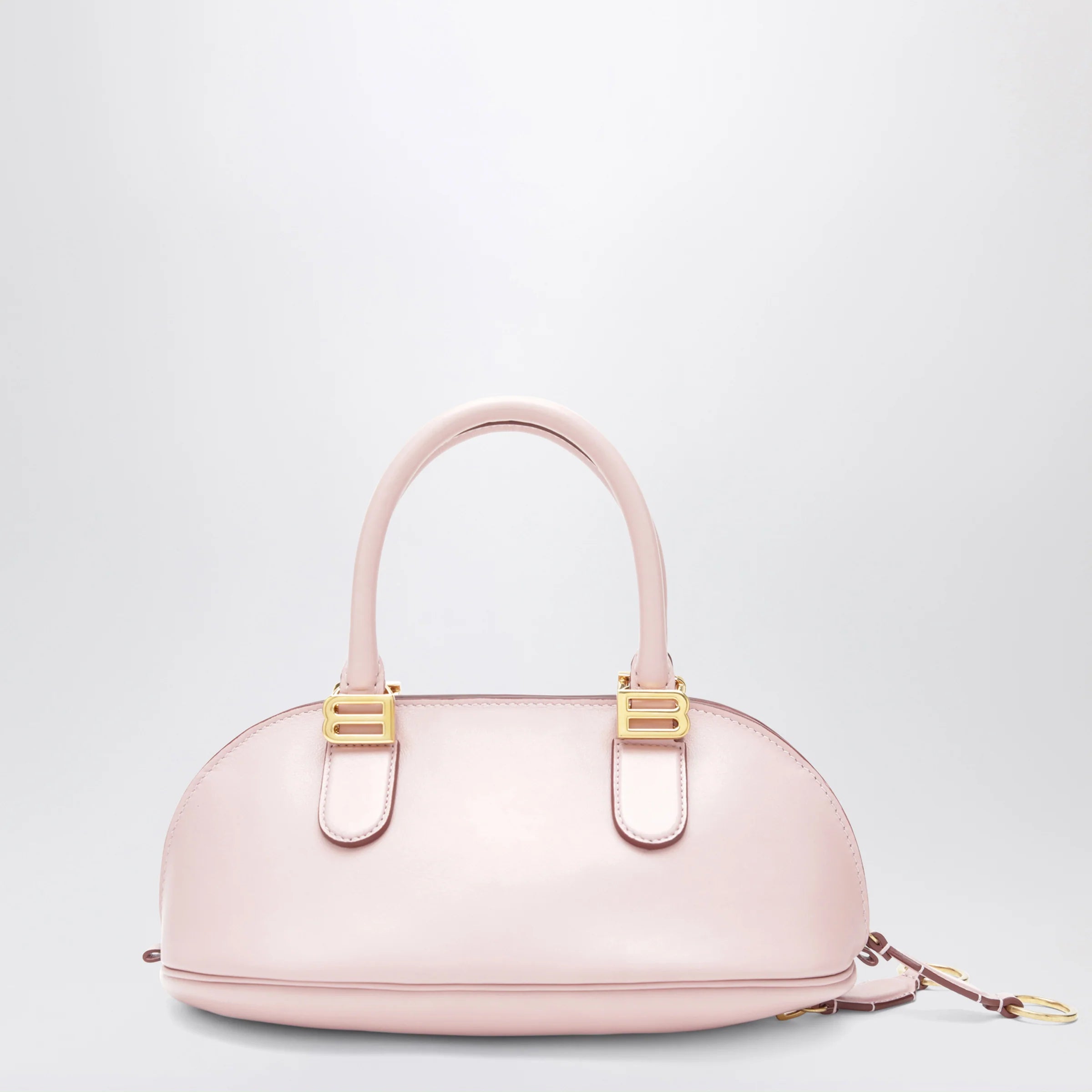 Balenciaga Pink leather Bolero Mini bowling bag