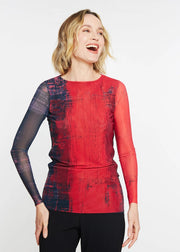 Vermillion - Florence Double Sheer Top-TOP-AMB Designs-S/M-Urbanheer