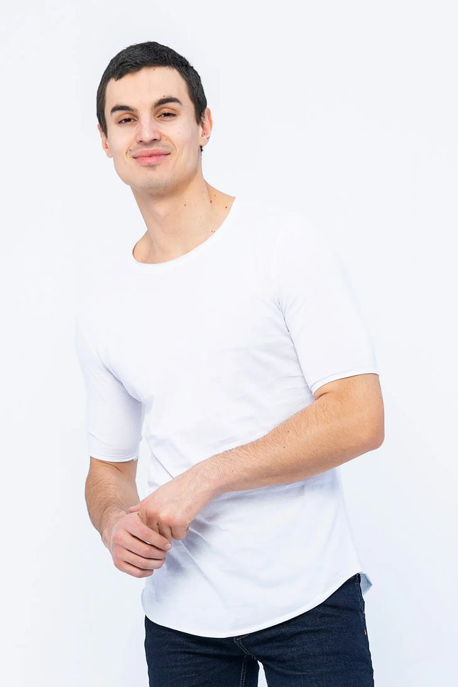 Rt Lux White T-Shirt-Clothing - Men-Ron Tomson-Urbanheer