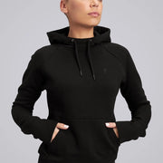 Female Everyday Hoodie - Black-Hoodie-HPE Activewear-SX-Urbanheer