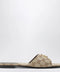 GUCCI Double G slides in beige sand GG canvas