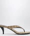 GUCCI Vittoria flip-flops in beige sand GG canvas