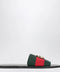GUCCI Black leather Riviera slides