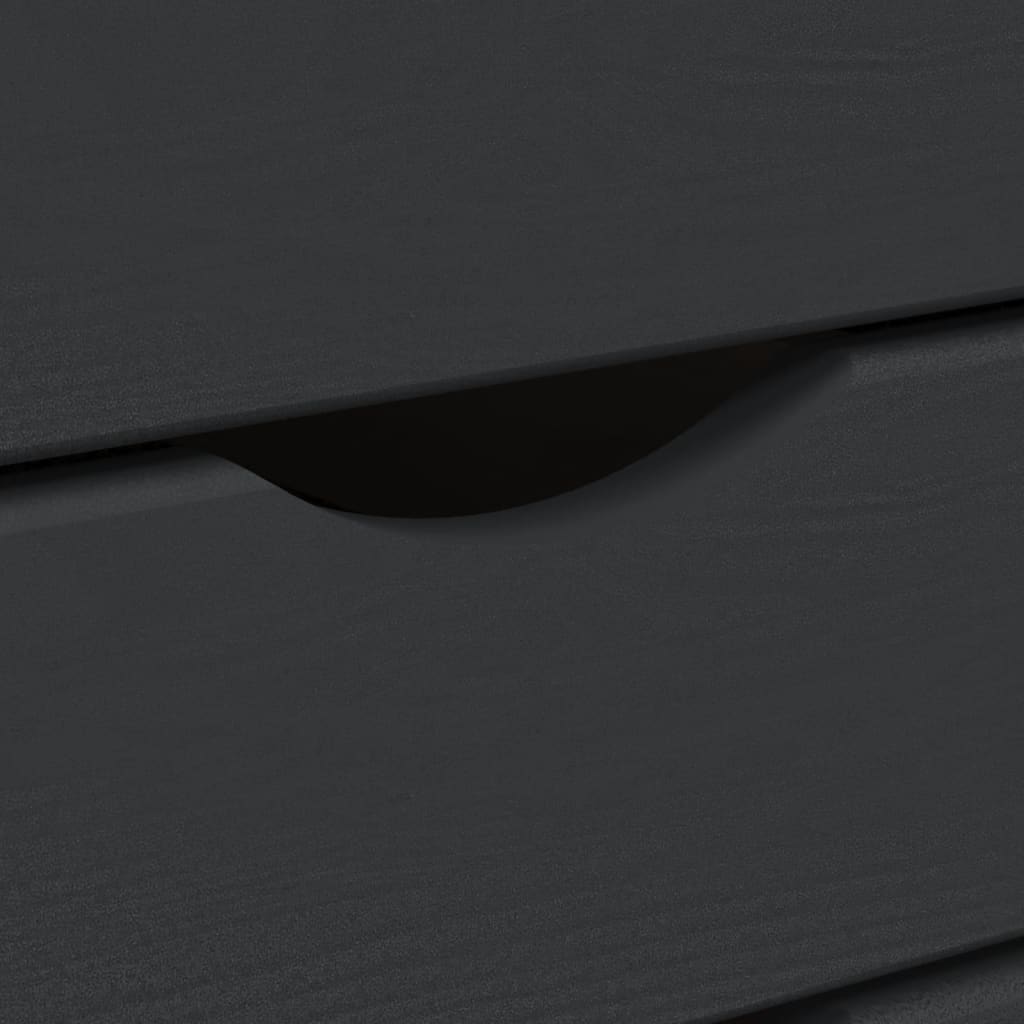 Vidaxl Rolling Cabinet With Drawers Office Filing Cabinet Moss Solid Wood Pine-Furniture > Cabinets & Storage > Storage Cabinets & Lockers-vidaXL-Gray-13.4" x 15.4" x 40.6"-Urbanheer