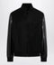 GUCCI Fabric bomber with nappa leather sleeves, black
