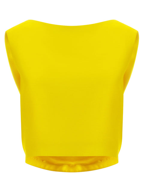 Balenciaga Draped Crop Top