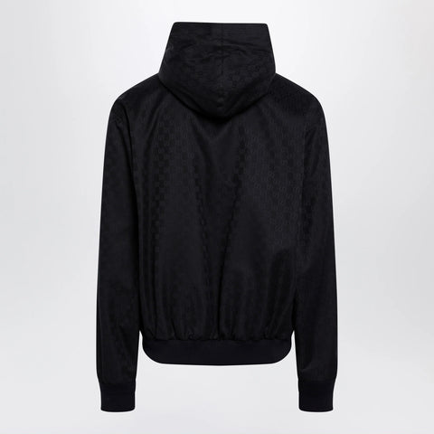 GUCCI Ultramarine GG cotton canvas zip hooded jacket