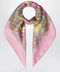 GUCCI Silk twill carré with GG print in pink