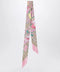 GUCCI Printed silk ribbon with Flora motif in pink
