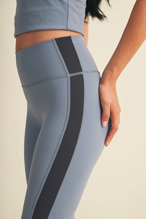 Side Contrast Block Legging