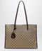 GUCCI Large London shopping bag in beige sand GG fabric