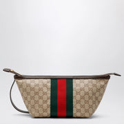 GUCCI Beige GG Supreme fabric toiletries bag