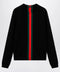 Gucci cashmere sweater with Web motif in black