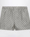GUCCI Silk twill shorts with GG print in beige
