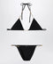 GUCCI Black stretch jersey bikini with clamp chain