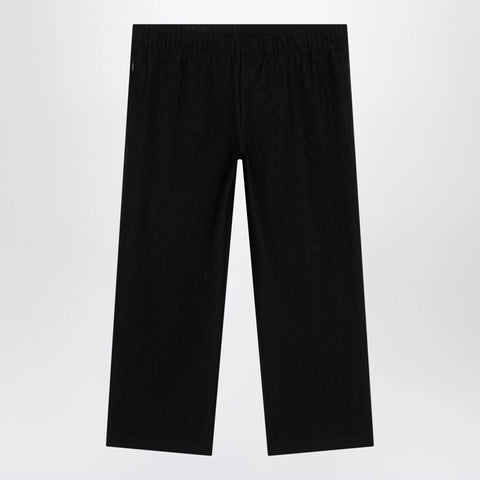 GUCCI GG jacquard jersey pants with elastic waist in black