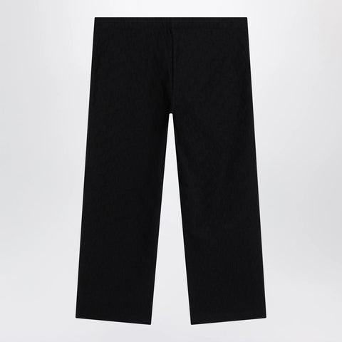 GUCCI GG jacquard jersey pants with elastic waist in black