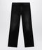 GUCCI Straight-leg stretch cotton denim jeans in black