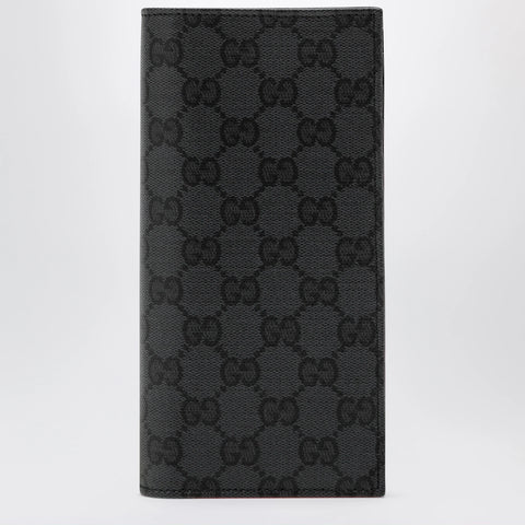 GUCCI Essence Classic long wallet in black GG fabric