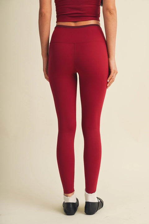 Contrast Binding Legging