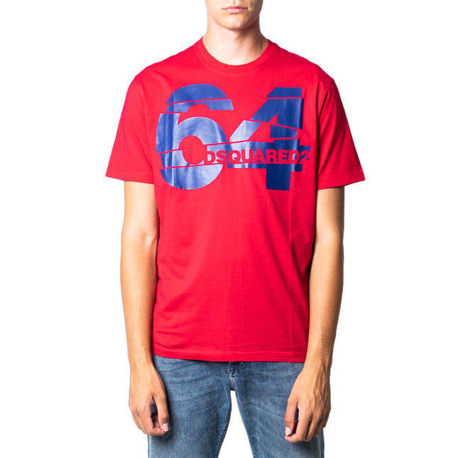 Dsquared Men T-Shirt-Dsquared-red-S-Urbanheer