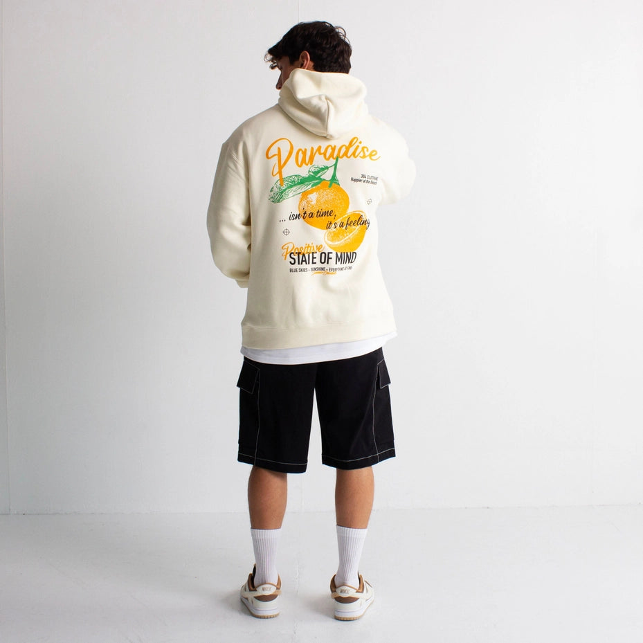 304 Mens Paradise Hoodie Ecru-304 Clothing-S-Urbanheer