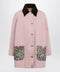 Valentino Pink denim caban jacket