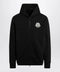 Moncler Black cotton hoodie with logo