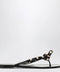 Valentino Garavani Black Rockstud Flat Sandals