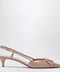Valentino Garavani Vlogo Signature slingback pumps pink in patent leather