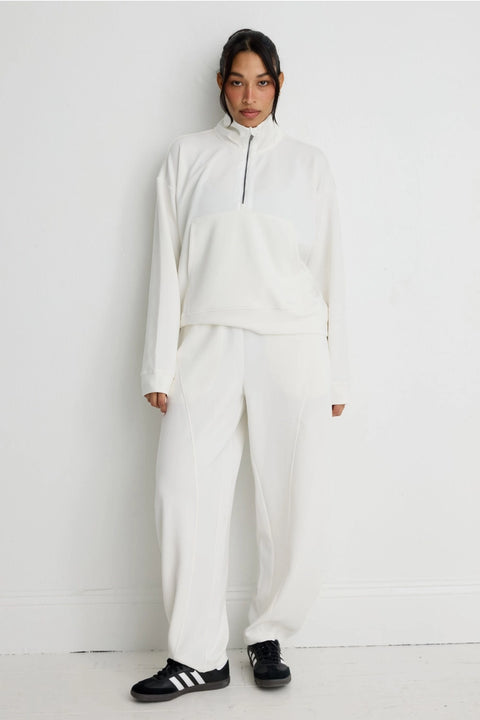 Soft Luxury Barrel Leg Track Pant