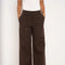 Urban Wide High-Waisted Pants with Back Triangle Pocket