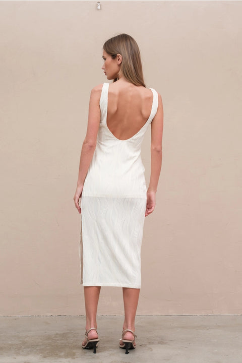 Wavy Textured Span Dress