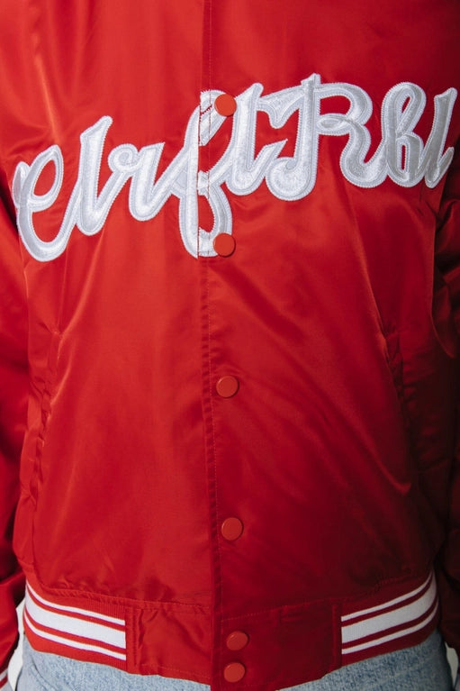 Felicia Satin Bomber | Red-Colorful Rebel-Red-S-Urbanheer
